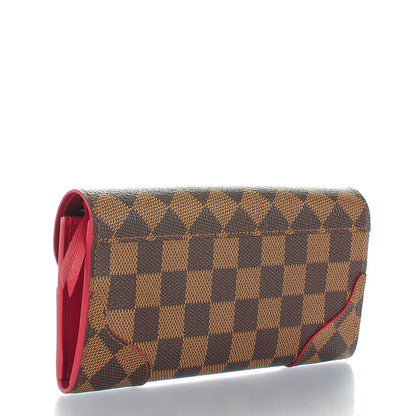 Louis Vuitton Damier Ebene Caissa Wallet Cherry 3 of 7