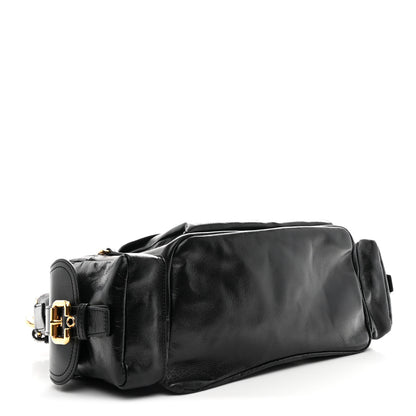 Chloe Shiny Calfskin Medium Double Carry Camera Bag Black 4 of 10