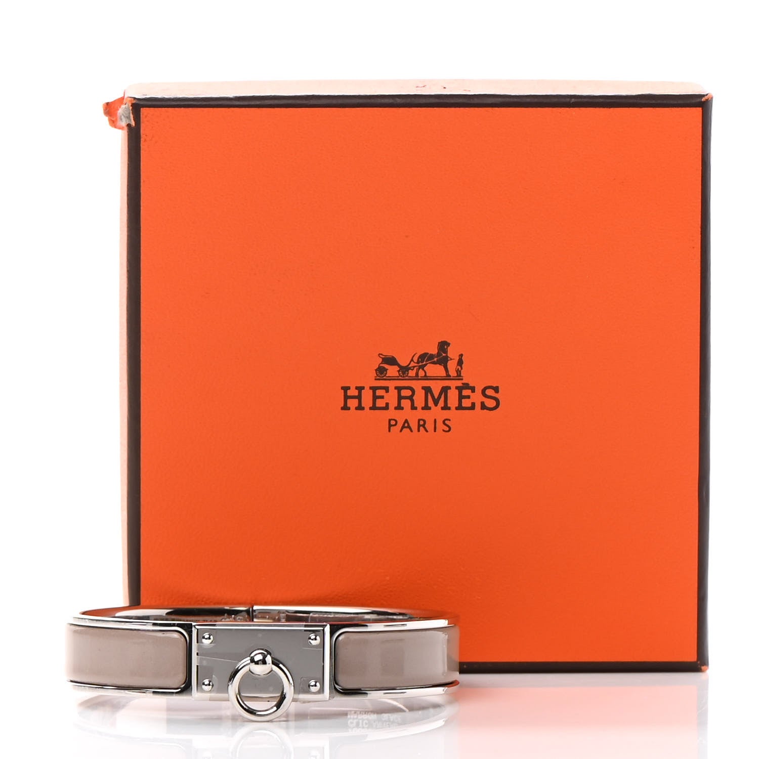 Hermes Enamel Clic Anneau Bracelet PM Marron Glace 5 of 5