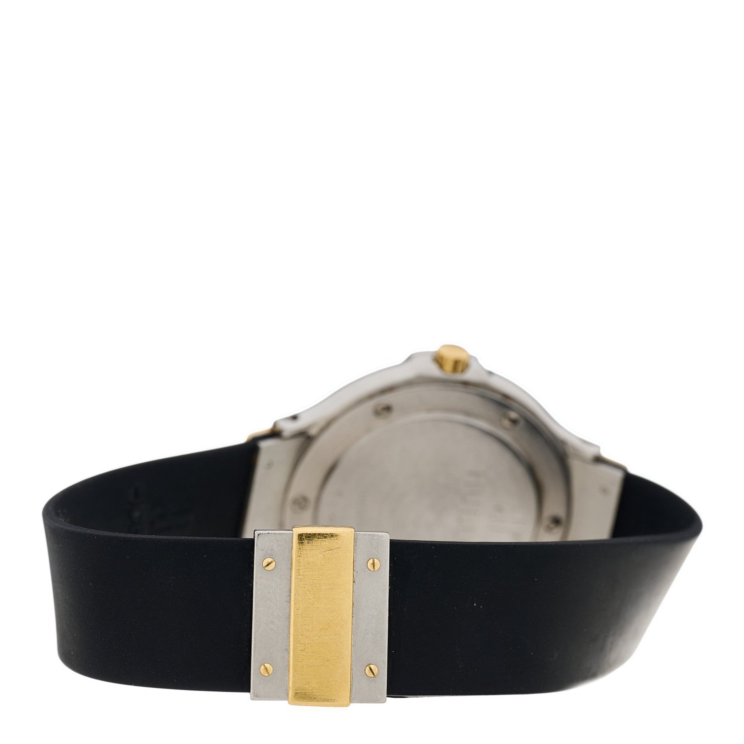 Hublot Stainless Steel 18K Yellow Gold Rubber Diamond Bezel 32mm Classic MDM Quartz Watch Black 140.10.87 3 of 4