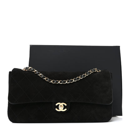 Chanel Suede Calfskin Small Souplissimo Maxi Flap Black 11 of 11