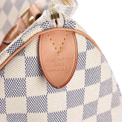 Louis Vuitton Damier Azur Speedy 35 6 of 10