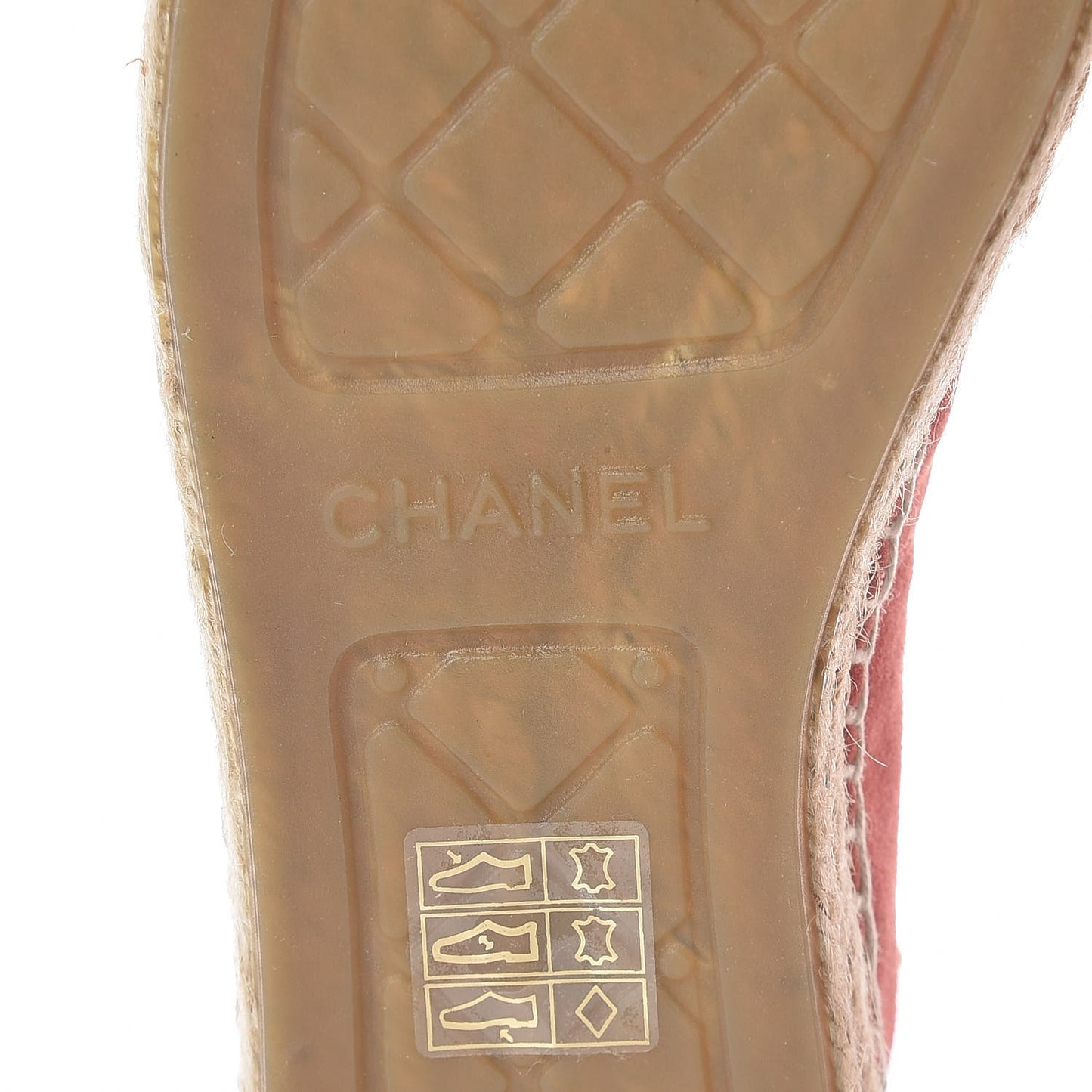 Suede Pearl CC Espadrilles 39 Pink