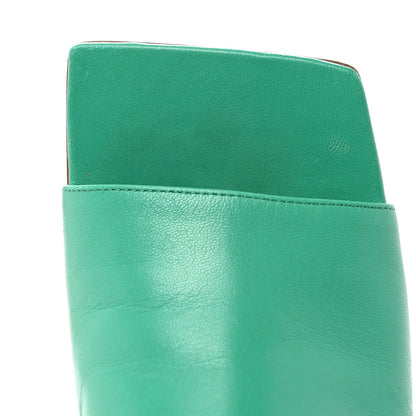 Bottega Veneta Nappa Stretch Mule Sandals 37 Acid Turquoise 9 of 10