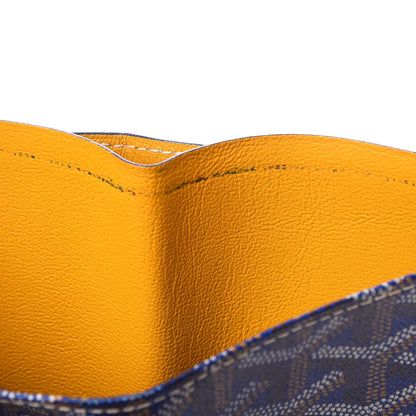Goyard Goyardine Passport Wallet Navy 8 of 9