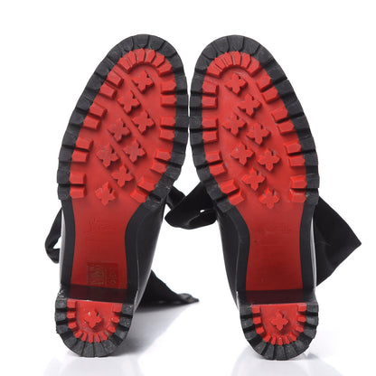 Christian Louboutin Calfskin Mink Jenny From the Alps 70 Ankle Boots 37 Black 5 of 13
