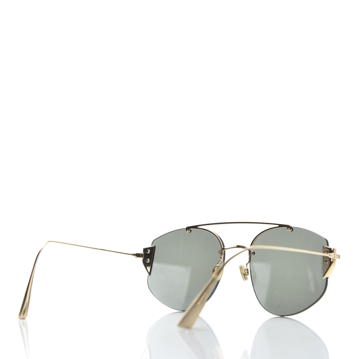 Stronger Aviator Sunglasses Grey Gold