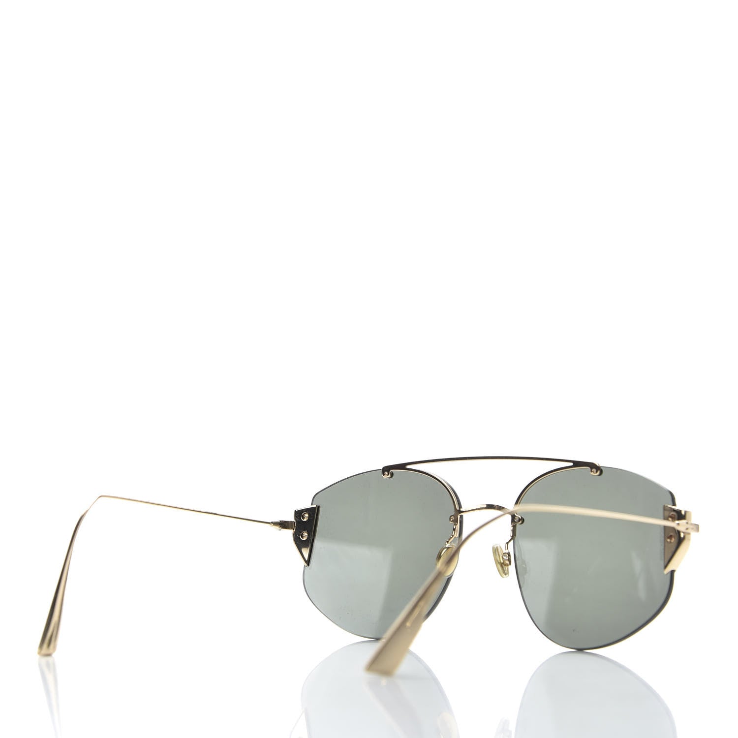 Christian Dior Stronger Aviator Sunglasses Grey Gold 4 of 7