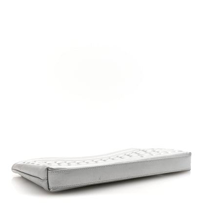 Chanel Metallic Calfskin Keyboard Pouch Silver 3 of 7