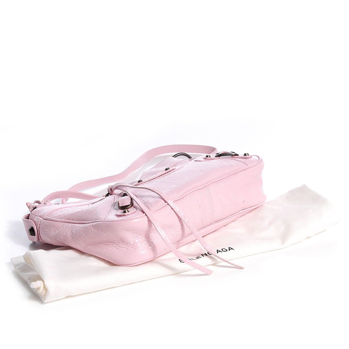 Agneau Classic Hardware Hip Rose Poudre
