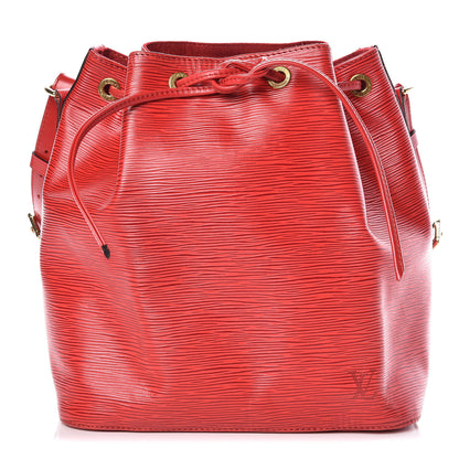 Louis Vuitton Epi Petit Noe Castillan Red 1 of 10