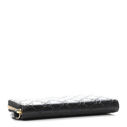 Gucci Guccissima Signature Zip Around Wallet Black 3 of 4