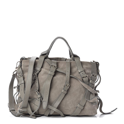 Alexander Wang Suede Kirsten Satchel Grey 1 of 9