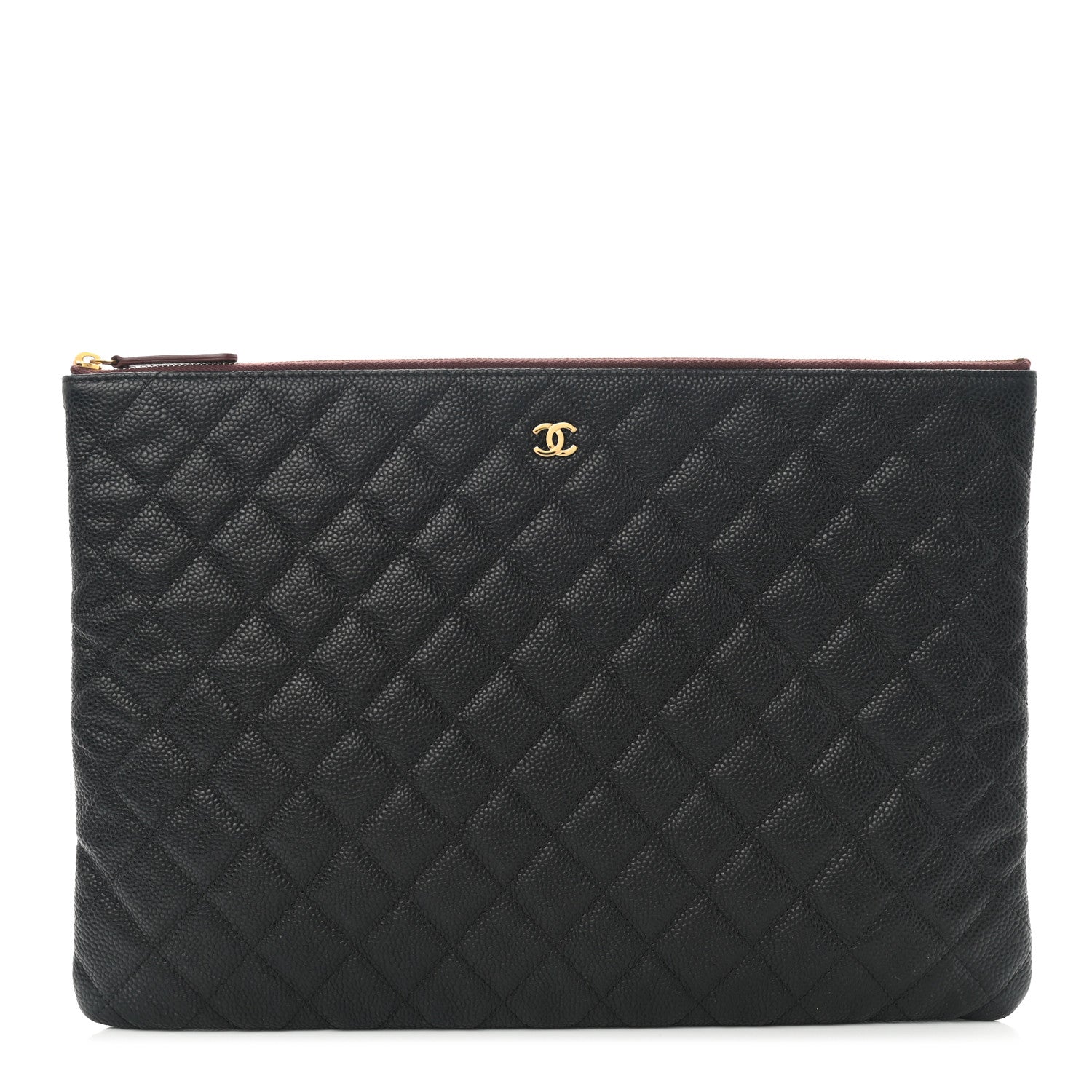 Chanel Caviar Quilted Large Cosmetic Case Black 1 of 7