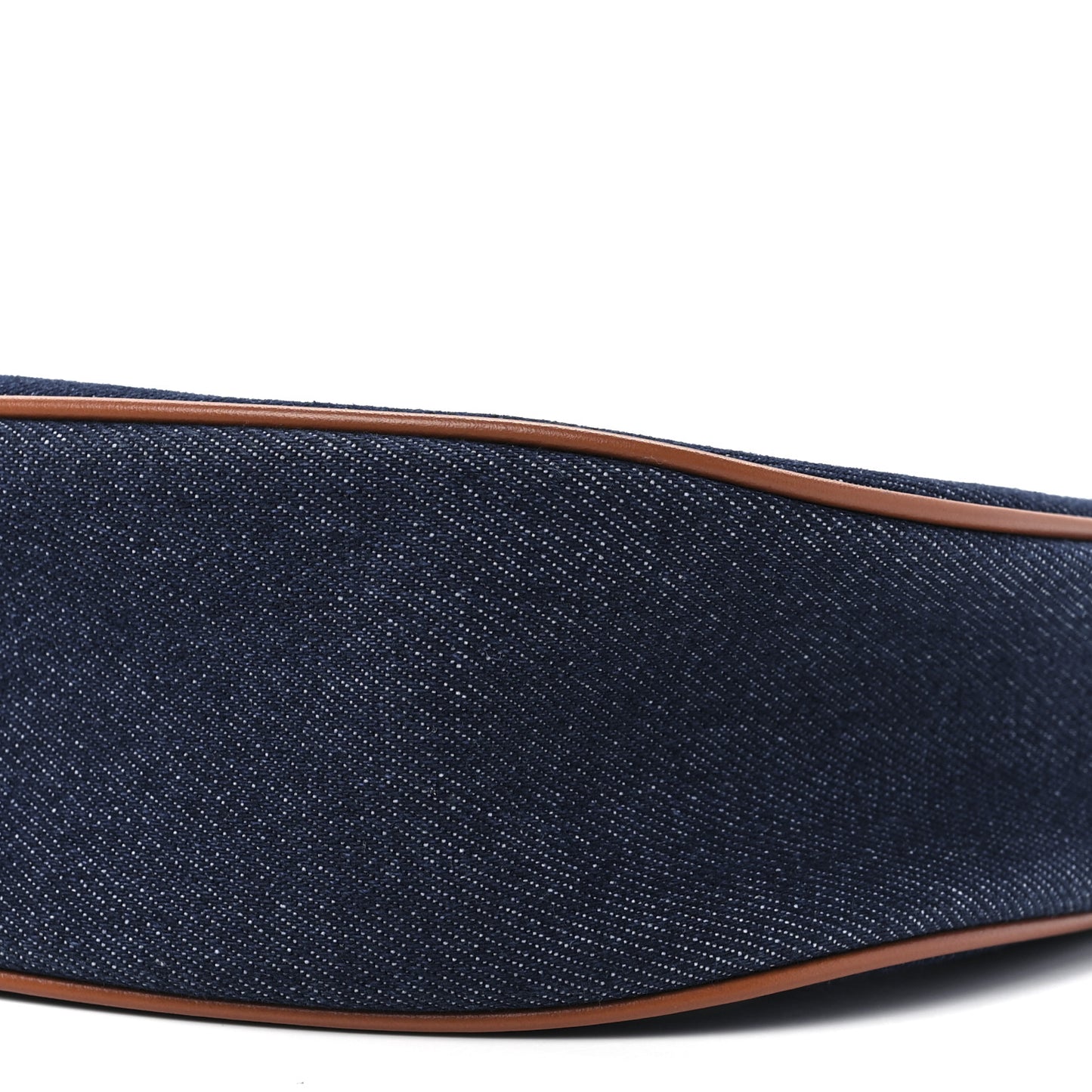 Denim Ava Shoulder Bag Navy Tan