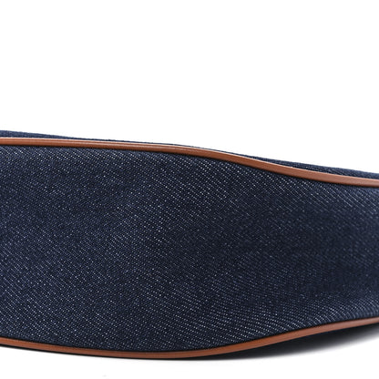 Celine Denim Ava Shoulder Bag Navy Tan 12 of 12