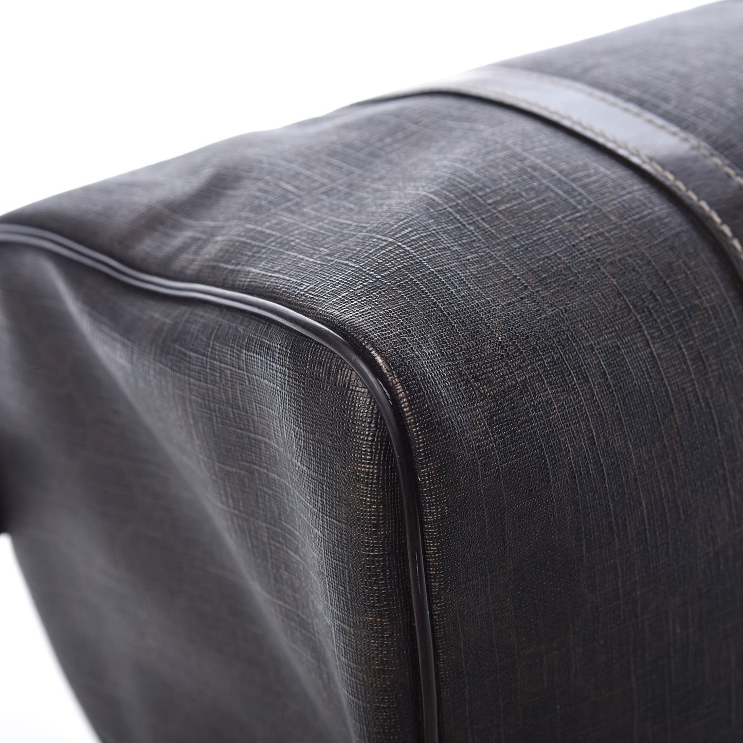 GG Supreme Monogram Medium Boston Dark Brown