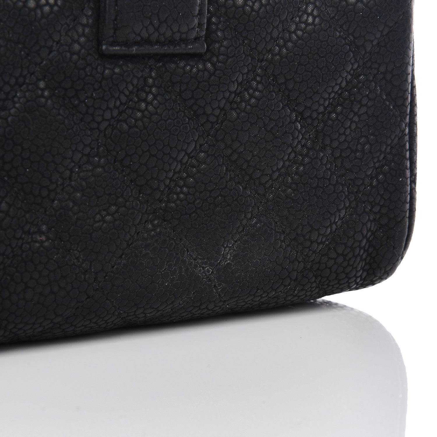 Chanel Caviar Quilted Mini Phone Holder Clutch Black 10 of 11