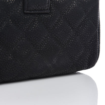 Chanel Caviar Quilted Mini Phone Holder Clutch Black 10 of 11