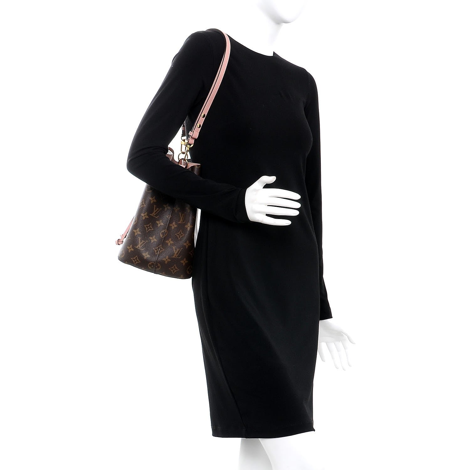 Louis Vuitton Monogram Neonoe MM Rose Poudre 2 of 8