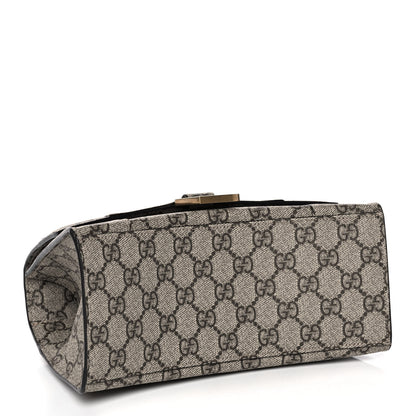 Balenciaga X GUCCI GG Supreme Monogram Small Hourglass Top Handle Bag Beige Ebony 4 of 14