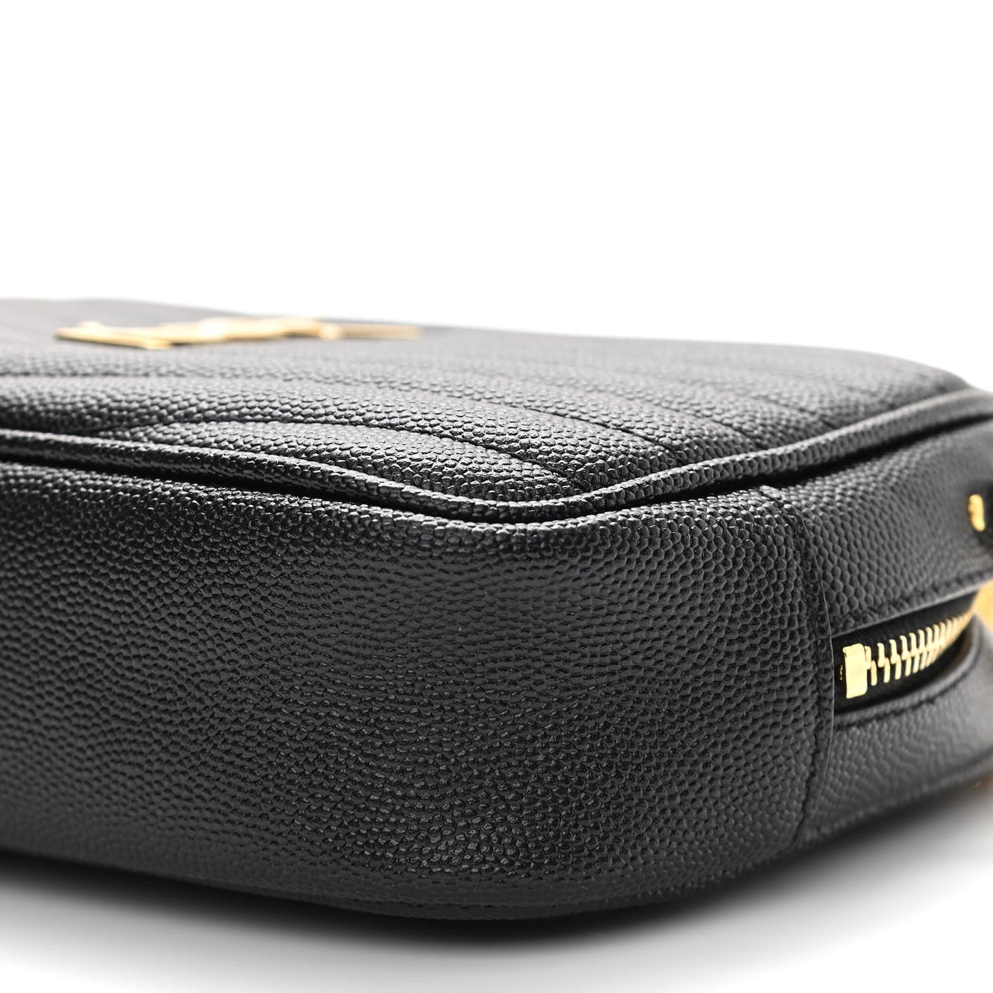 Grain De Poudre Matelasse Monogram Mini Lou Camera Bag Black