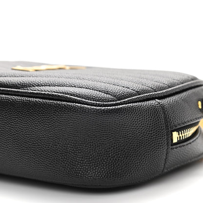 Saint Laurent Grain De Poudre Matelasse Monogram Mini Lou Camera Bag Black 10 of 10