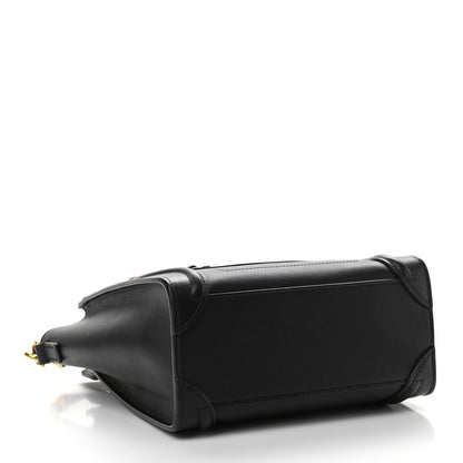 Celine Smooth Calfskin Nano Luggage Black 4 of 11
