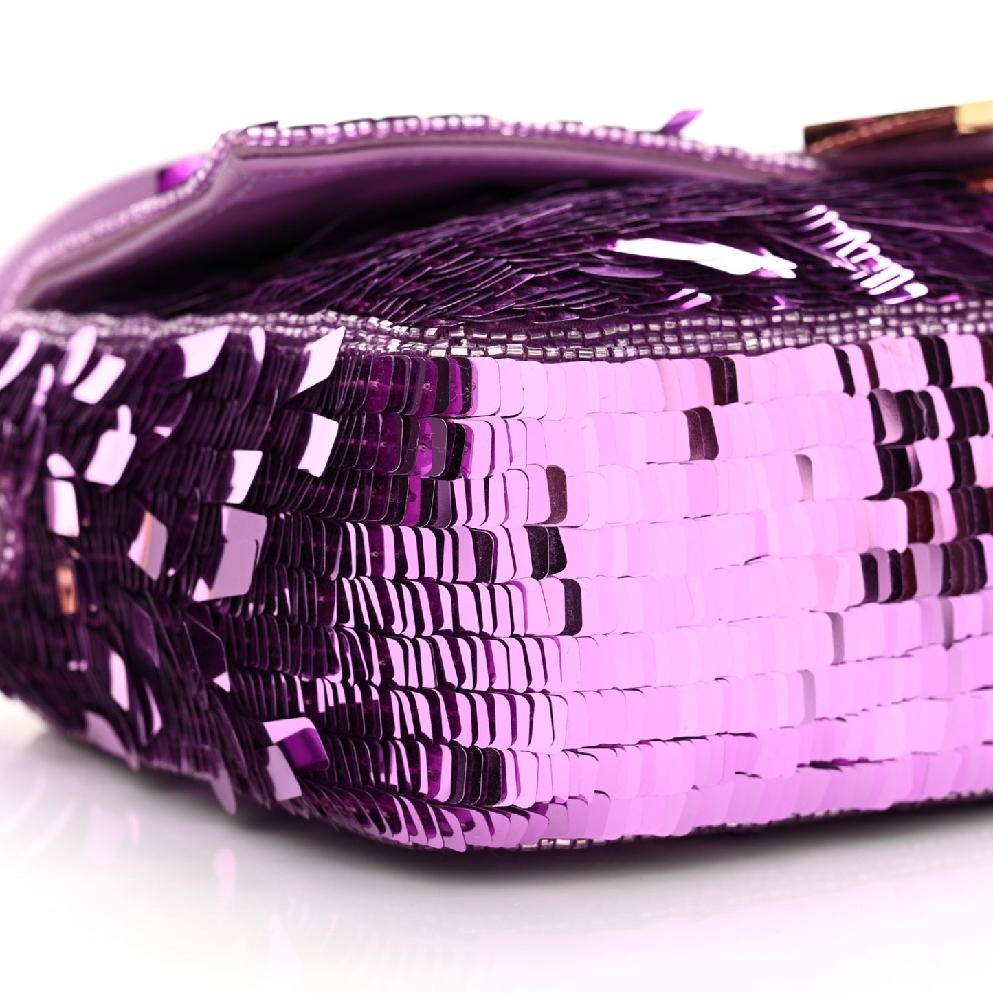 Sequin Paillettes Shiny Nappa Sex and the City Baguette Agapanto