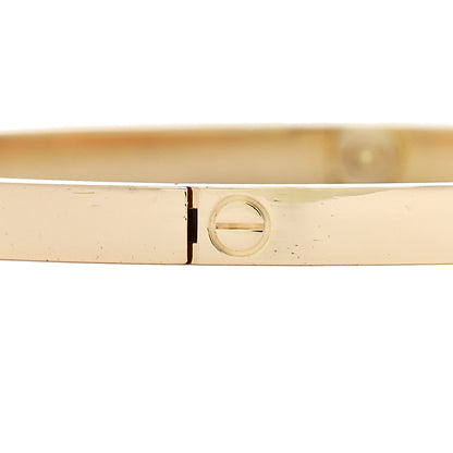 Cartier 18K Yellow Gold Small LOVE Bracelet 17 5 of 8