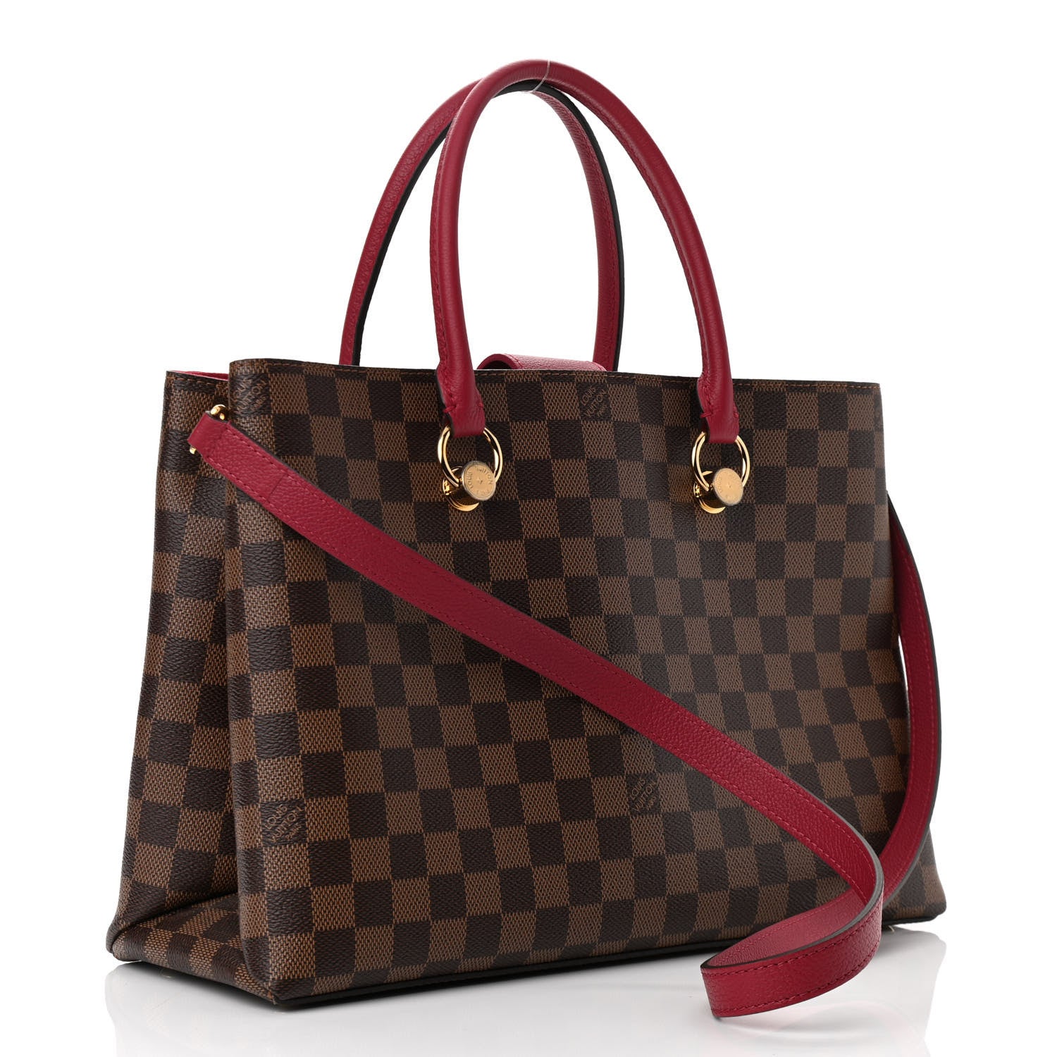 Louis Vuitton Damier Ebene LV Riverside Lie De Vin 3 of 9