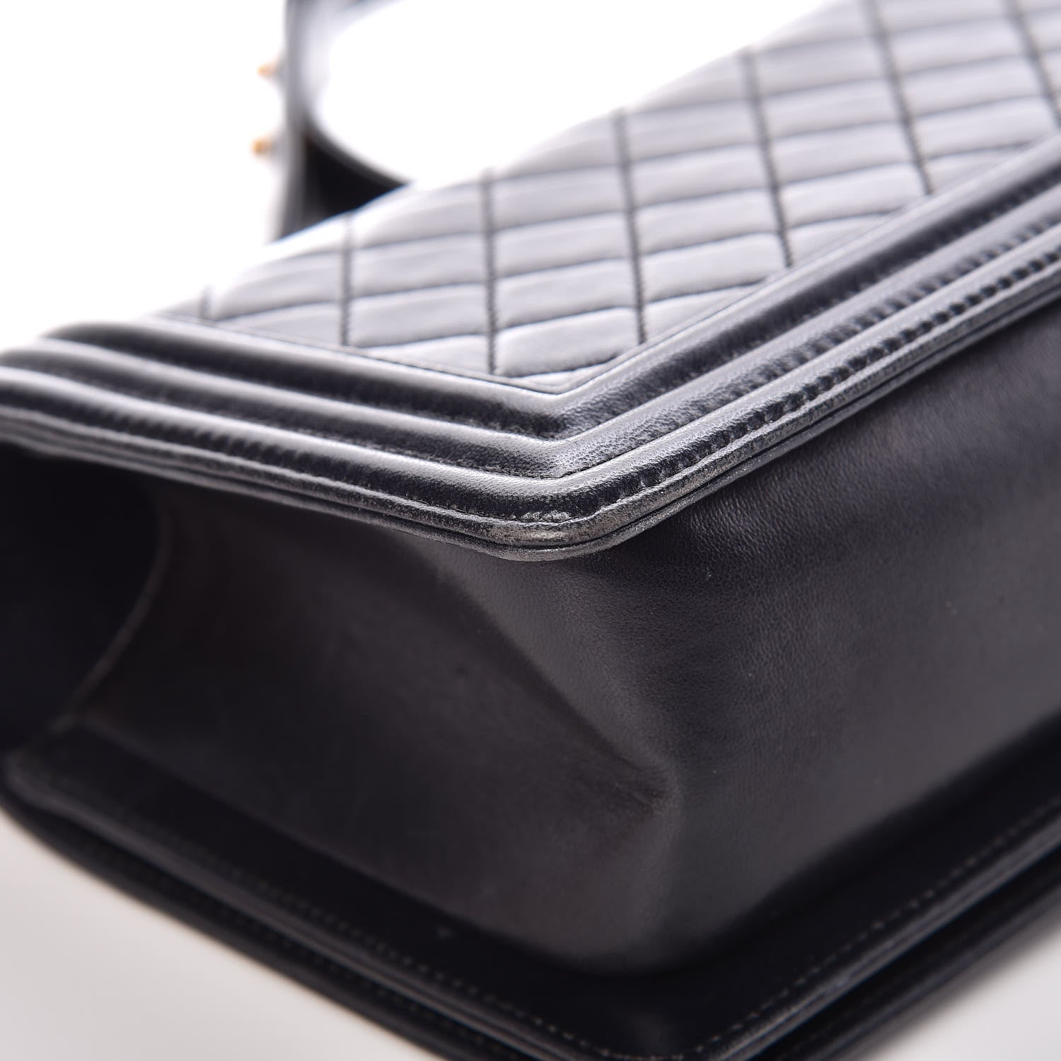 Chanel Lambskin Quilted Medium Boy Flap Dark Navy 14 of 18