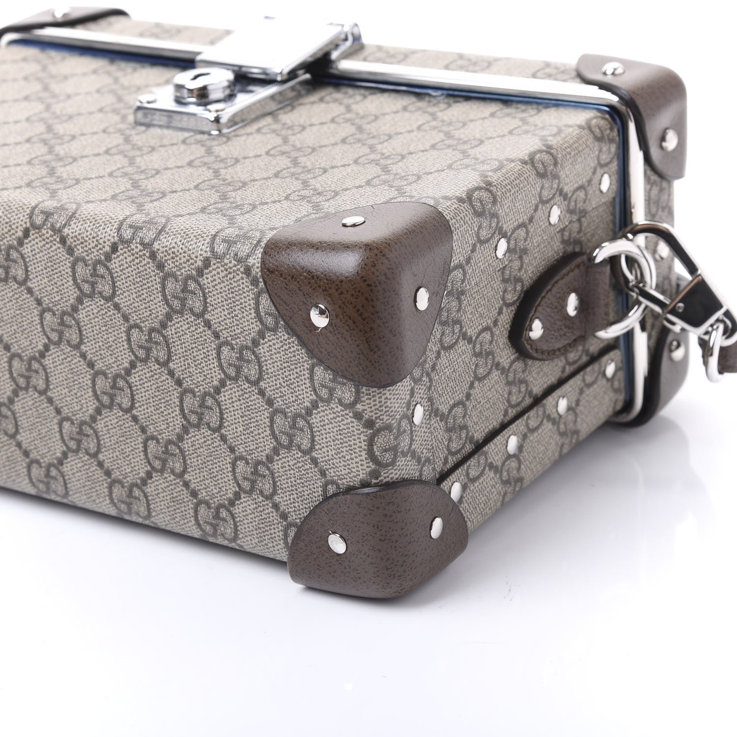 Gucci GG Supreme Monogram Globe-Trotter Beauty Case Brown 8 of 9