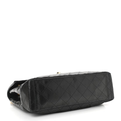 Chanel Lambskin Quilted XL Jumbo Single Flap Black 5 of 16