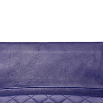 Chanel Lambskin Quilted CC Beauty Clutch Blue 9 of 13