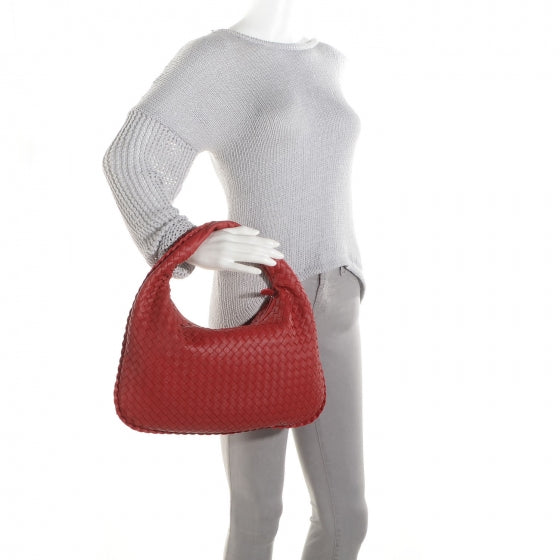 Bottega Veneta Nappa Intrecciato Medium Veneta Hobo Fraise 2 of 8