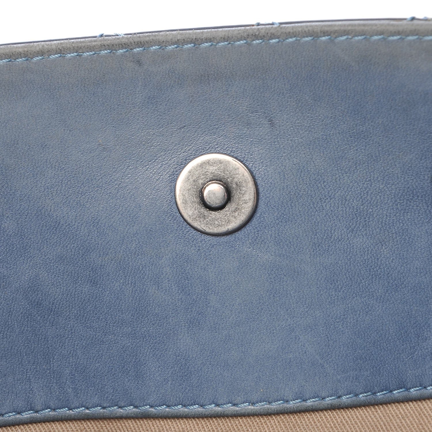 Chanel Patent Quilted Reissue 2.55 Tote Blue 8 of 14