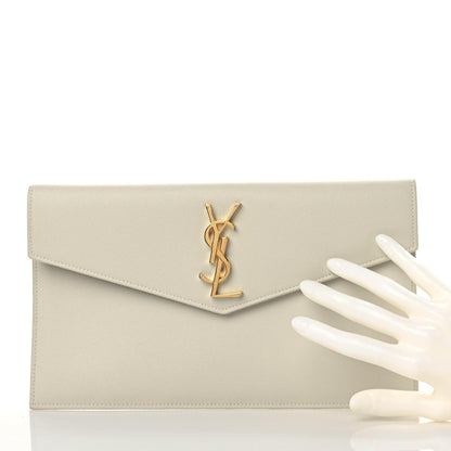 Saint Laurent Grain De Poudre Uptown Pouch Crema Soft 2 of 8