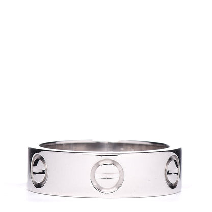 Cartier 18K White Gold 5.5mm LOVE Ring 50 5.25 1 of 4