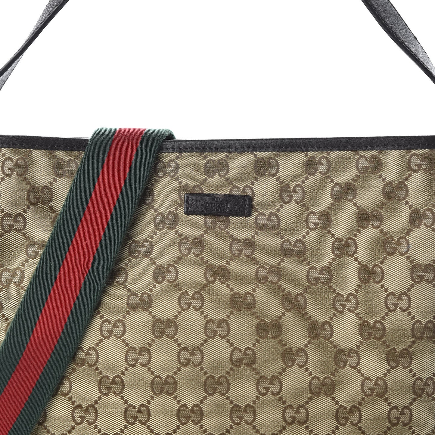 GG Monogram Web Messenger Bag Dark Brown