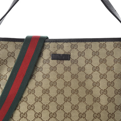 Gucci GG Monogram Web Messenger Bag Dark Brown 11 of 12