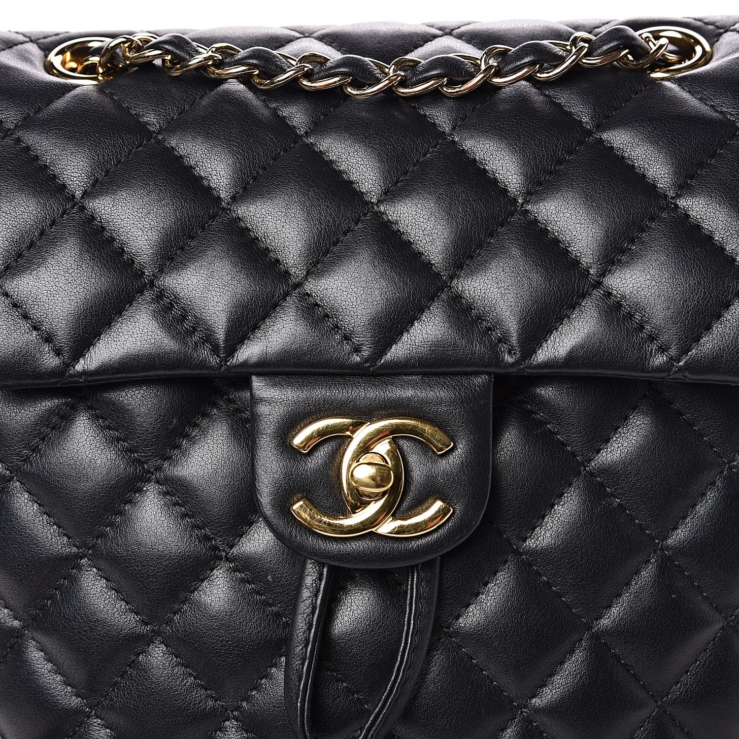 Chanel Lambskin Quilted Small Urban Spirit Backpack Black 8 of 14