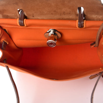 Hermes Vache Hunter Toile Herbag Zip 31 PM Orange 8 of 15