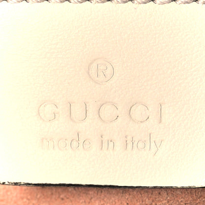 Gucci Calfskin Matelasse Small GG Marmont Shoulder Bag White 6 of 10