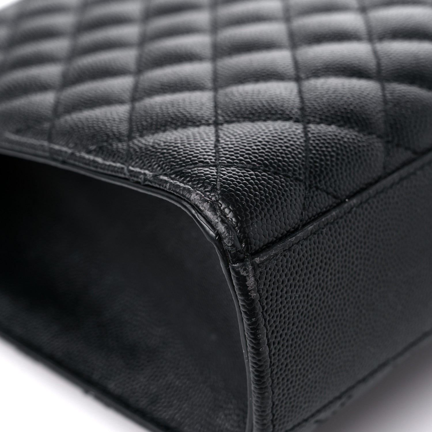Saint Laurent Grain De Poudre Textured Mixed Matelasse Large Triquilt Monogram Satchel Black 11 of 19