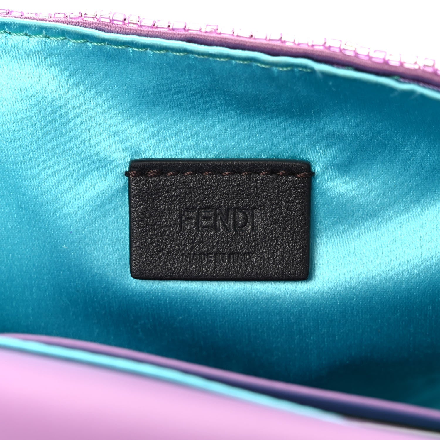 Fendi Sequin Paillettes Vitello Grace Sex and the City Mini Baguette Agapanto 6 of 11