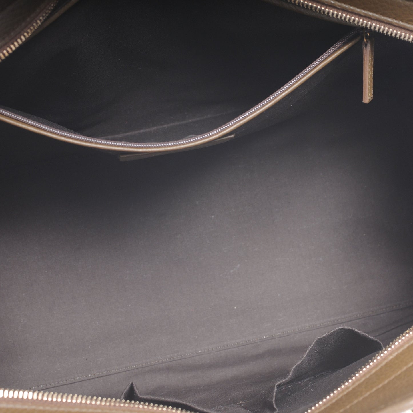 Perforated Leather Large Cabas Chyc Metallic Bronze