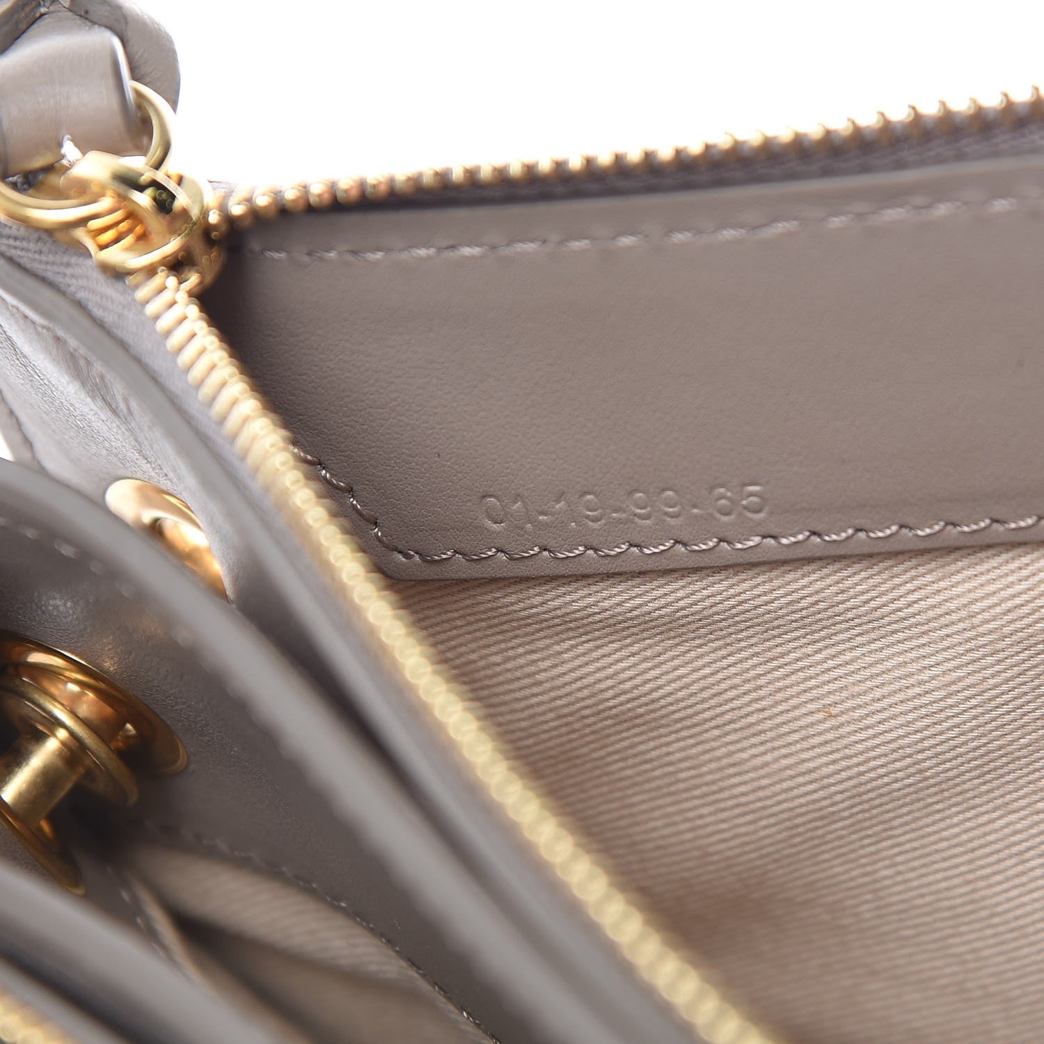 Chloe Calfskin Suede Mini Roy Bag Motty Grey 7 of 9