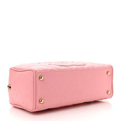 Chanel Caviar Quilted Small Bowler Pink 4 of 15