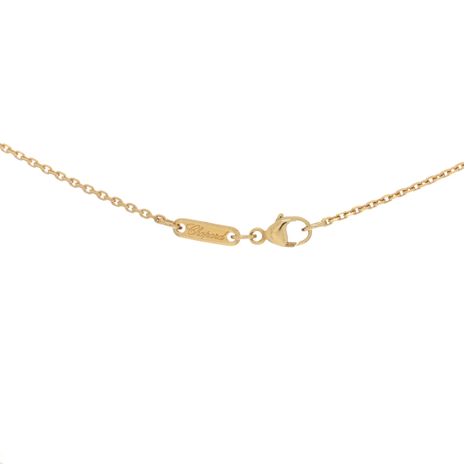 Chopard 18K Yellow White Gold Yellow Diamond Happy Fish Pendant Necklace 4 of 4